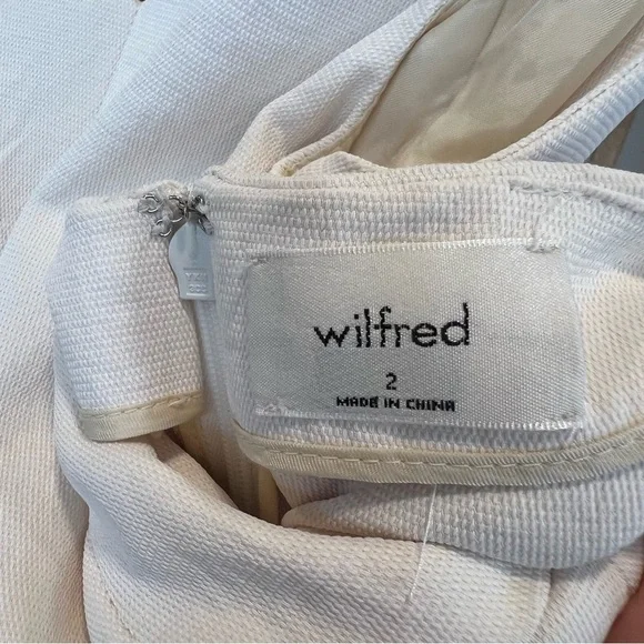 Wilfred Aritzia Ecoulement Tie Romper Ivory 2 Contemporary Minimal Quiet Luxury - Picture 3 of 5